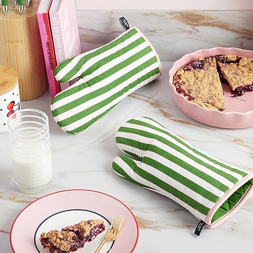 Kate Spade New York O2020759TDKS 320 Botanical Stripe Oven Mitt 2-Pack Set thumb #1