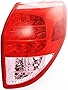 Evan-Fischer Tail Light Lens and Housing Compatible with 2006-2008 Toyota RAV4 Passenger Side