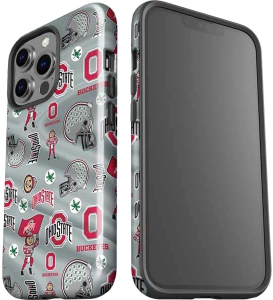 Skinit Impact Phone Case Compatible with iPhone 15 Pro - Officially Licensed Ohio State University Pattern Design