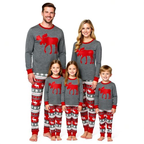 Winging Day Adult Women's Holiday Christmas Matching Family Pajamas Sets Long Sleeve Pjs Size L