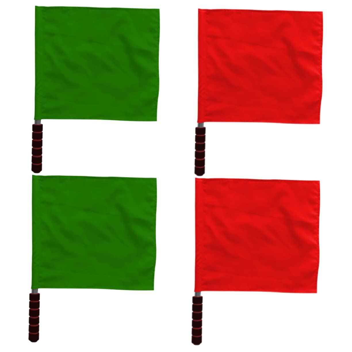 GOOHOCHY Flag Set 4pcs Racing Signal Flags Stainless Steel Poles Lightweight and Sturdy for Sports