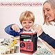 Thedttoy Elektronische Spardose Safe Kinder Tresor Digitale ATM Sparschwein, Number Bank Große Geldautomat mit Code, Weihnachts Geburtstags Geschenke für 3-12 Jahren Mädchen Jungen (Rot)