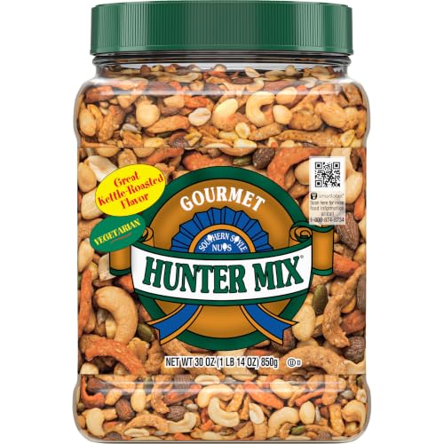 Image of Southern Style Nuts Gourmet Hunter Bulk Trail Mix, 30 oz (Pack of 1), Sesame Sticks, Roasted Peanuts, Sunflower Kernels, Almonds, Cashews & Pepitas, Mixed Nuts, Snacks for Adults & Kids