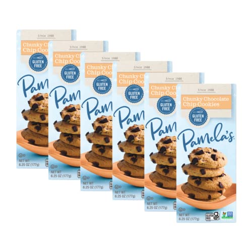 Pamela's Products, Cookies Chunky Chocolate Chip, 6.25 Ounce (Pack of 6) 6 -  Pamelas Products, 2361434