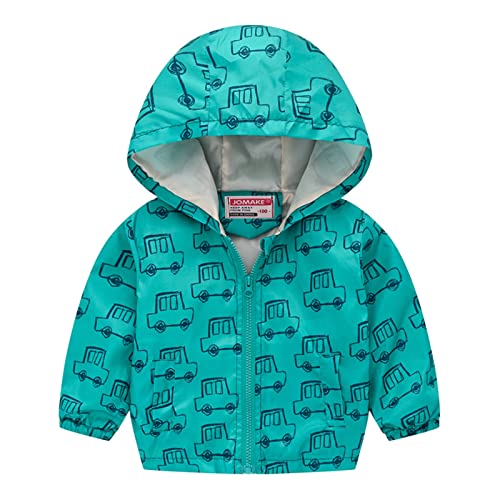 Boy Girl Dinosaur Print Zip Jacket Hooded Raincoat Casual Jackets Outerwear Baby Windproof Coats Kid Outdoor Raincoat #TOP27