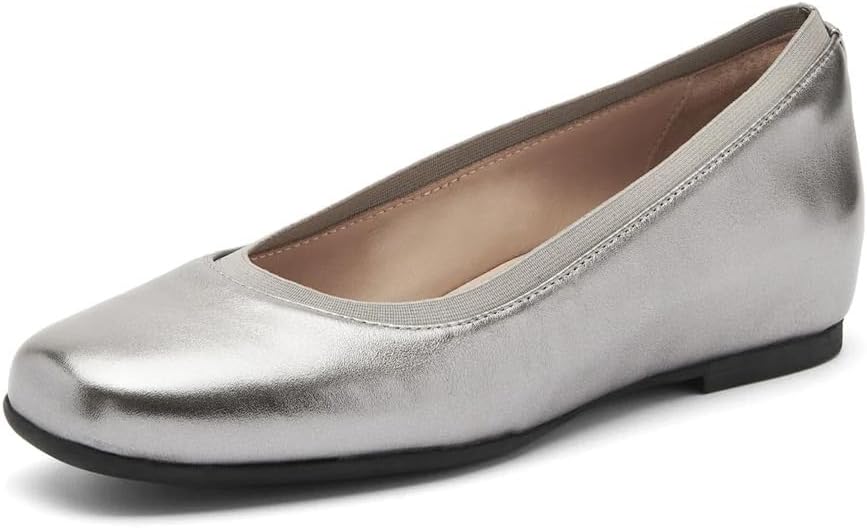 ABEO Cadence Ballet Flats for Women | Built-in Orthotic Insole | Arch Support Flats Shoes | Dressy Work Low Wedge | Premium Leather Upper & Lining