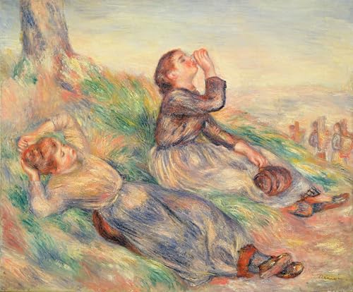 Toile murale Renoir pour mur vide - Grand tableau salon élégant 60x90cm