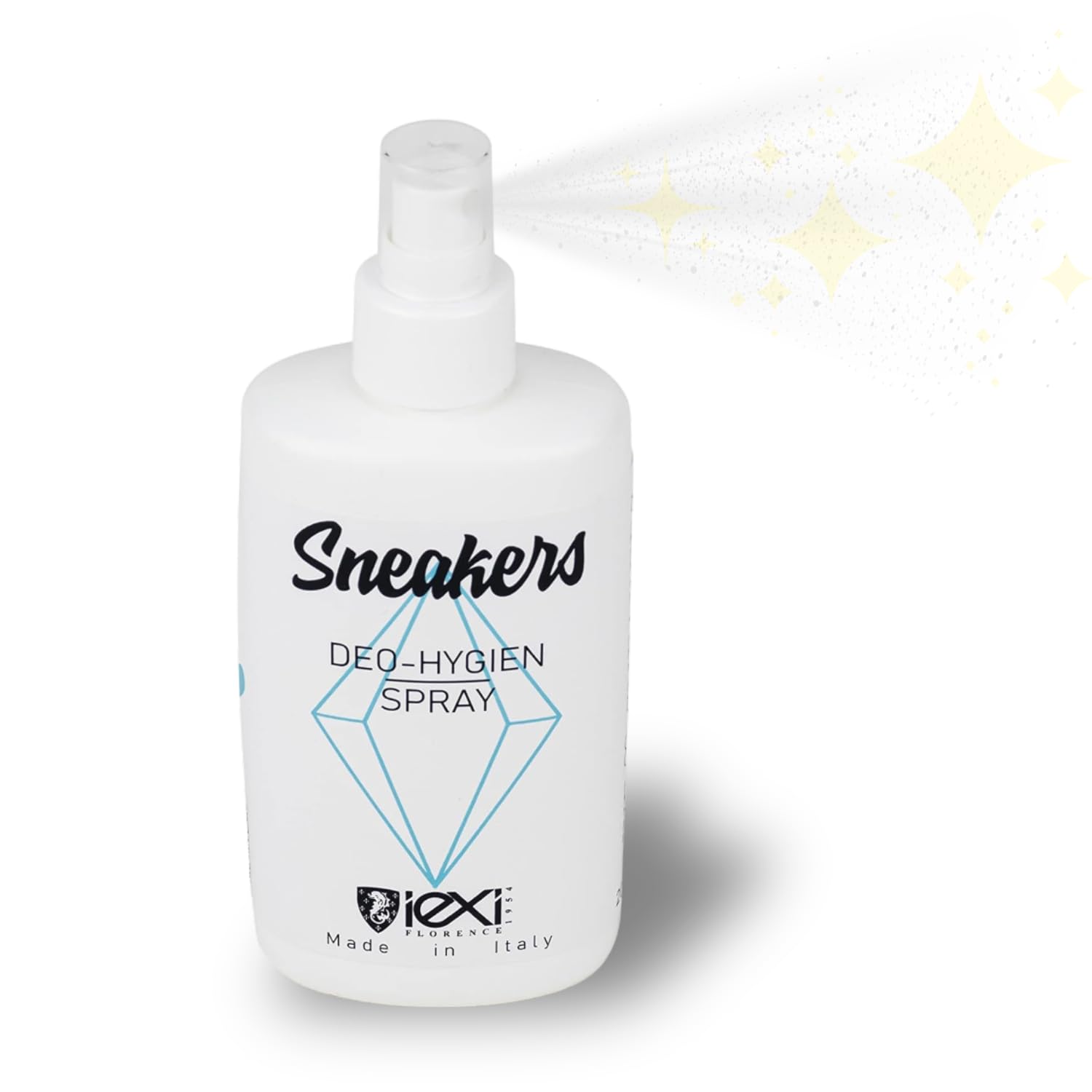 IEXI Deo HYGIEN - Schuhdeo Schuh Desinfektionsspray 200ml - Schuhspray gegen Geruch & Bakterien | Geruchsentferner für Schuhe - Parfüm für Schuhe aller Art - Schuhspray gegen Fußgeruch