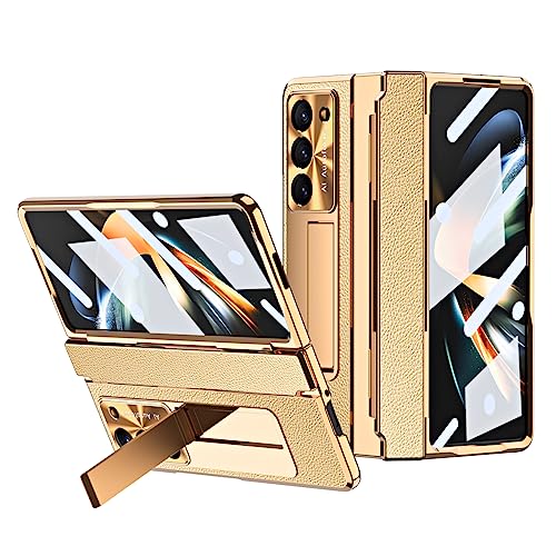 Coque Samsung Z Fold 5 Or avec protection charnière et écran