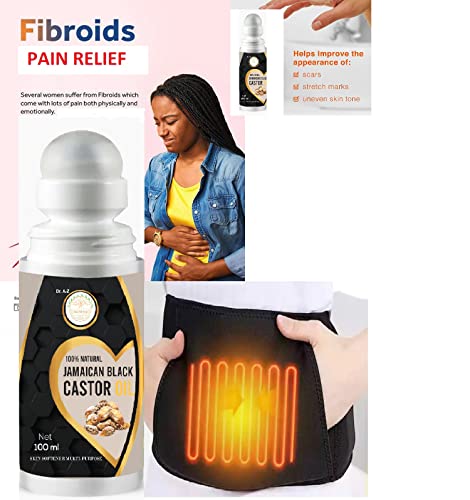 Rewind With Nature Portable Heating Pad For Pain, Cramps, Castor Oil Pack Compress Kit Heat, Menstrual Cramps, Far Infrared Electric Usb Massage Warming Belt For Liver Detox, Constipation, Fertility #TOP6