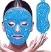 2pcs Gel Beads Face & Eye Masks Kit Hot/Cold Mask Cooling Ice/Heat Facial Eye Pack Therapy for Puffy Eyes, Migraines, Headaches, Pain Relief with Soft Back Reusable
