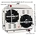 ALLOYWORKS 4 Row Core Aluminum Radiator Replacement for 1966-1979 Ford F-100 F-100 F-150 F-250 F-350 1978-1979 Ford Bronco Radiators With Shroud Fan Thermostat Relay Kit, L6 V8 Chevy Engines Only