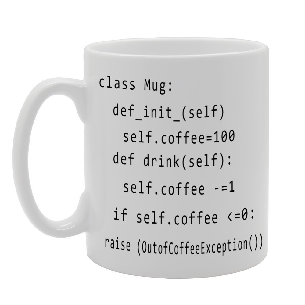Coralgraph Inc Men's White Mg274 Programming Coffee/Funny/Novelty Novelty Gift Printed Tea Coffee Ceramic Mug