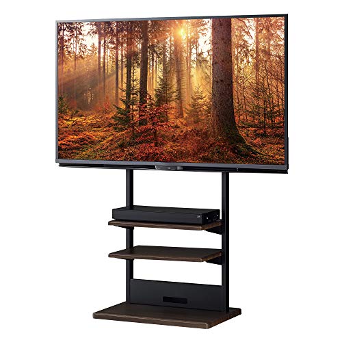 ハヤミ TIMEZ自立テレビスタンド ~55v型対応 高さ調節可能 キャスター付 KF-750 ブラック