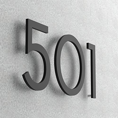 Custom Floating Address Numbers,Modern House Numbers,Aluminum Solid #TOP26