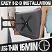 Mounting Dream TV Mount with Articulating Arm for 17-39 Inch TVs, Full Motion TV Wall Mount up to VESA 200x200mm and 33 lbs, Easy Installation and Fits Single Wood Stud