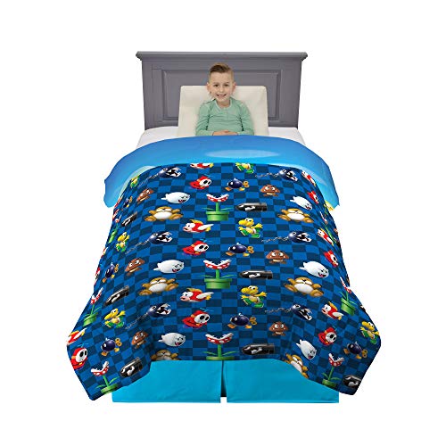Image of Franco Kids Bedding Super Soft Microfiber Reversible Comforter, Twin /Full, Mario