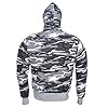 Grey Camo Motorcycle Motorbike Hoodie Hoody Jacket Zip Up Removable CE Armoured (2XL) #2