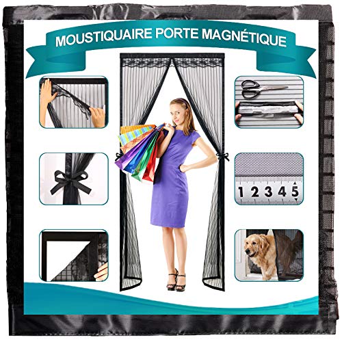 Magnétique Moustiquaire Porte Rideau 70x215cm Cover