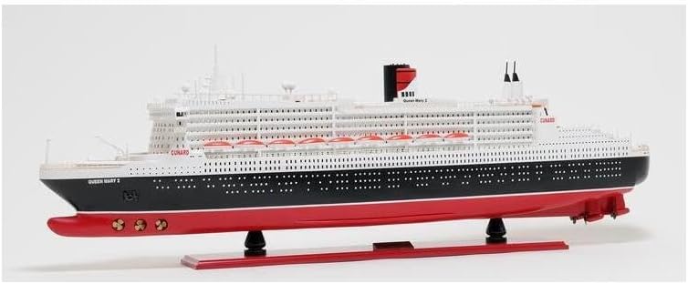 Maykoosh Seaside Serenity Queen Mary II L Cruise Ship Model with Propeller that Can Turn Around to Pull or Push The Ship and Includes Several Exquisite Details, 40 x 5.5 x 13 Inch