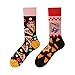 NxnChc Lustige Socken F&uuml;r Damen Und Herren Unisex Viele Pizza Motive Tier Essen Obst Sport Kunst Aus Baumwolle Geschenk Asymmetrische Muster Links Und Rechts