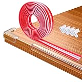 Kantenschutz Baby, 2M Kantenschutz mit 4 Eckenschutz, PVC Baby Edge Protection, Kantenschutz Transparent für Kinder, Tischkantenschutz Ecken Selbstklebend, Kantenschutz für Schränke Tische Schubladen