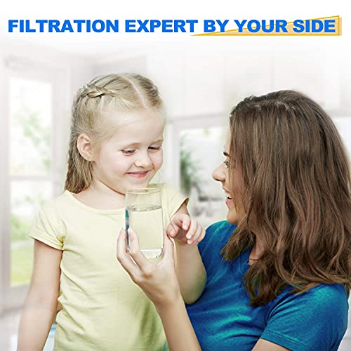 GOLDEN ICEPURE 1 Micron 2.5" x 10" Whole House CTO Carbon Sediment Water Filter Compatible with Dupont WFPFC8002, WFPFC9001, FXWTC, Culligan P5-D, WHCF-WHWC, D-10A, DWC30001, SCWH-5, 4PACK - Thumbnail 7