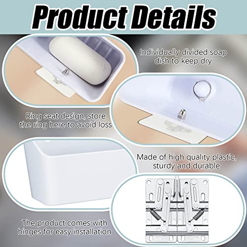 Image of Umigy 2 Pack 30 inch Kitchen Sink Tip Out Tray, False Drawer Front Flip Tray with Hinges & Clips, Sink Sponge Soap Organizer for Kitchen Bathroom, White