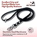 Gummy K9 Biothane Dog Leash, Professional Training Lead, Stainless Steel, New Advanced Safety Clasp, Weatherproof, Waterproof, Long Lasting, 6 Ft (5/8 Black), Small, Medium, Large Dogs, Made in USA