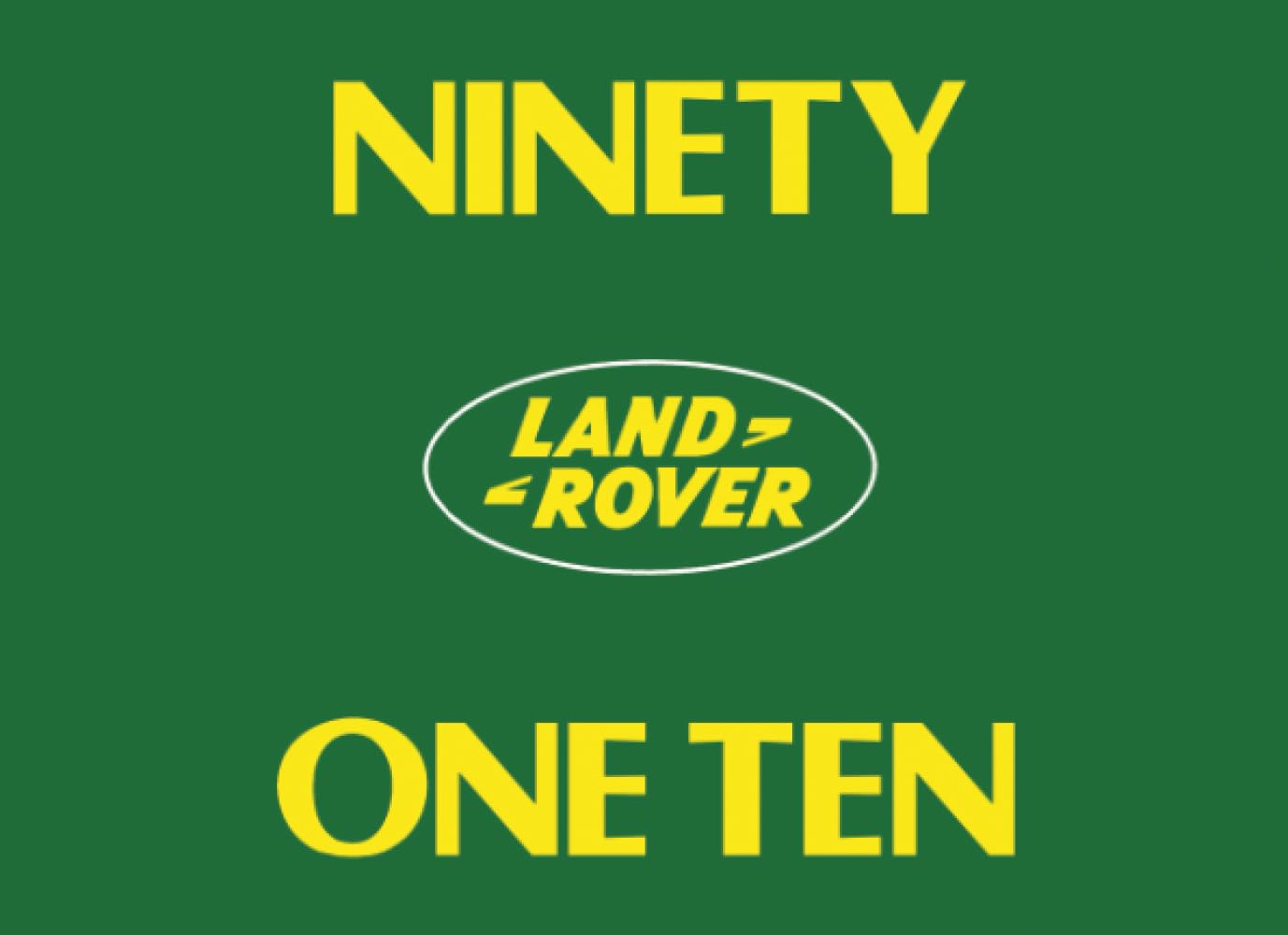 LAND ROVER NINETY ONE TEN: LSM0054 HB (Edition 7). (Official Handbooks)