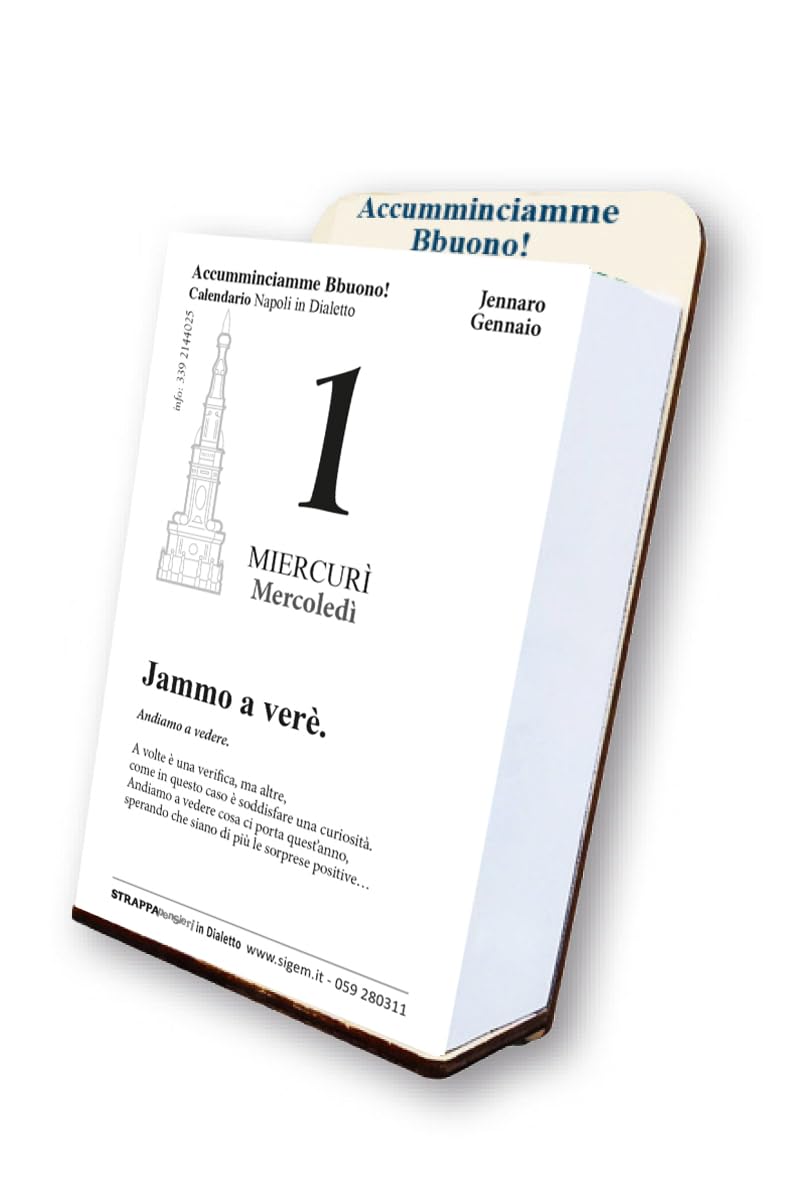 Calendario Da Tavolo Dialetto Modenese - 366 Frasi, Con Supporto Legno - Foto 9