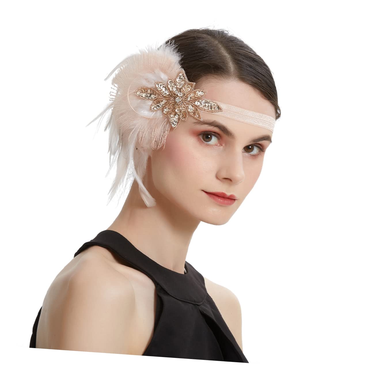 Healeved 5pezzi Cerchietto Flapper Anni Per e Matrimoni Fascia Per Accessori Vintage Per Cerimonie e