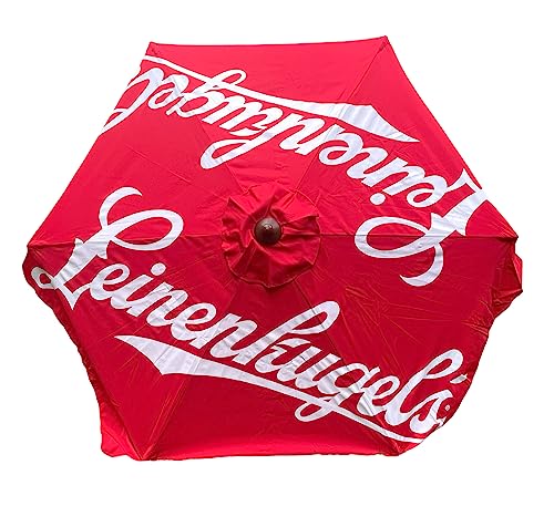 Leinenkugels Market Shade Umbrella | 7ft x 6 | Wood Pole