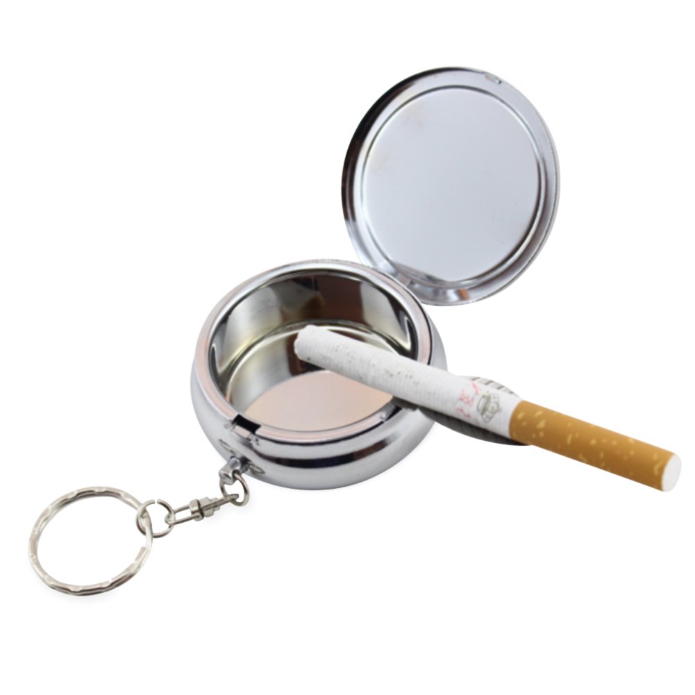 Buy Portable Ashtray, Newness Stainless Steel Modern Portable Ashtray