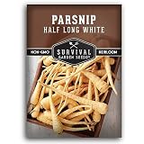 Parsnip Seeds for Planting - Half Long White - 1 Pack