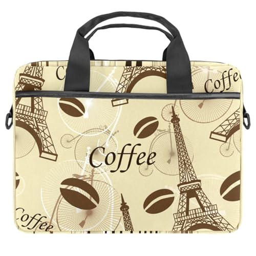 Sac bandoulière Tour Eiffel ordinateur 13 13.3 14.5 pouces vintage PC Mac