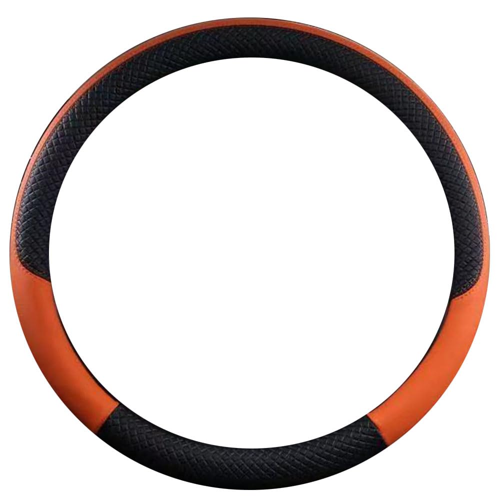 ALDLDA Car Steering Wheel Cover for Toyota 86/GR86 2022-2025 ZN6/ZC6, Microfiber Leather Anti-Slip Auto Wheel Protector, Breathable Sporty Grip, Automotive Interior Upgrade,O-Orange
