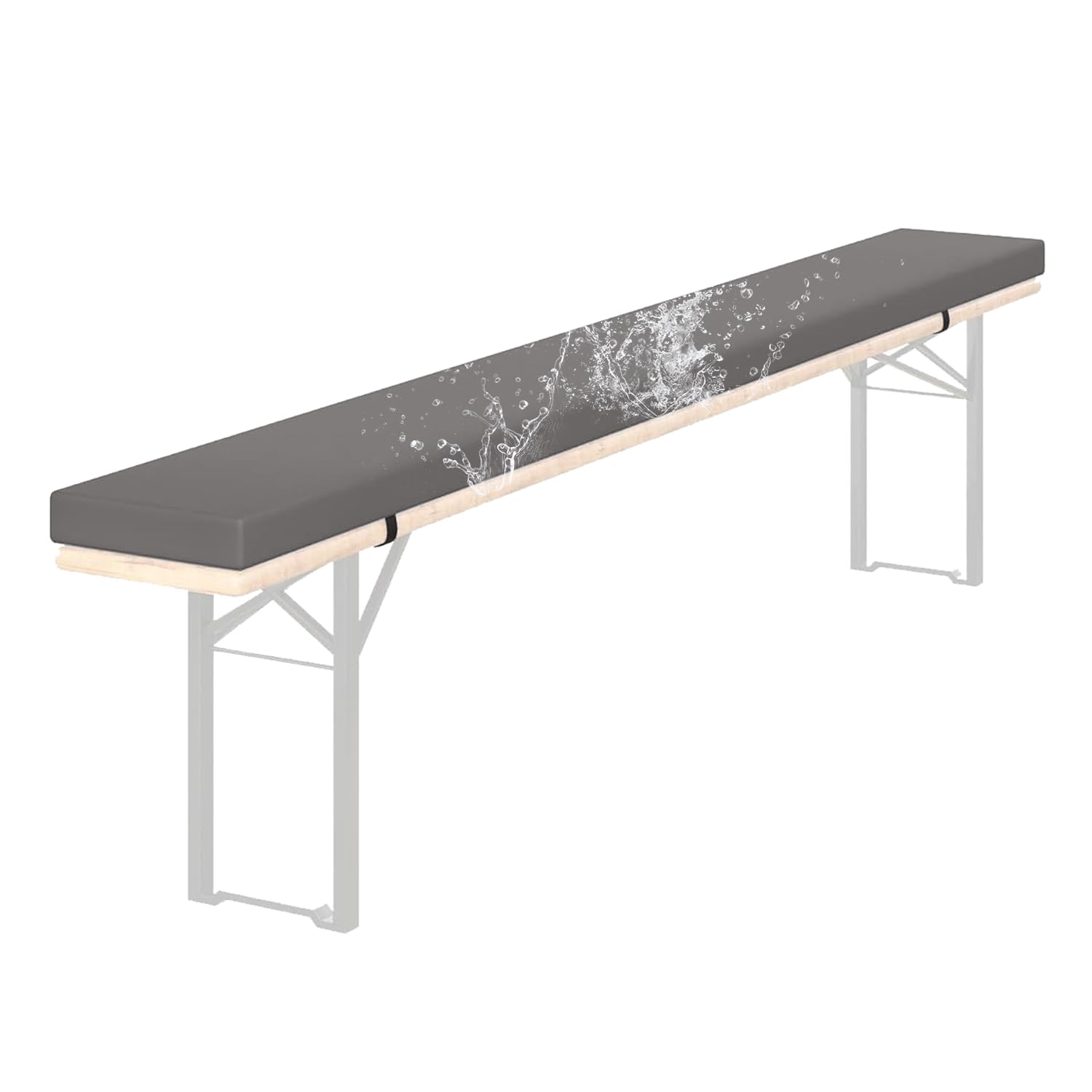 Coussins antidérapants pour banc évitant les douleurs sur vos chaises en bois