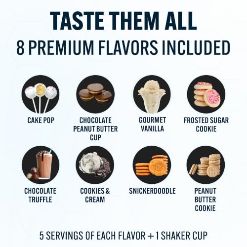 Image of PEScience Select Protein Powder Variety Pack, 8 Flavors, 40 Servings
