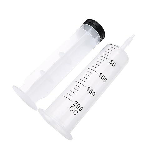 Miniatura 2 de Paquete de 2 jeringas de plástico grandes de 68fl oz para laboratorios científicos métrica de dispensación de líquidos y múltiples usos