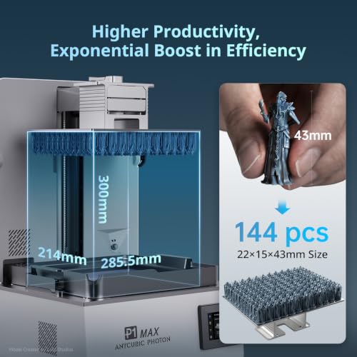 Image of ANYCUBIC Photon P1 Max, Large Resin 3D Printer with Smart Tank Heating