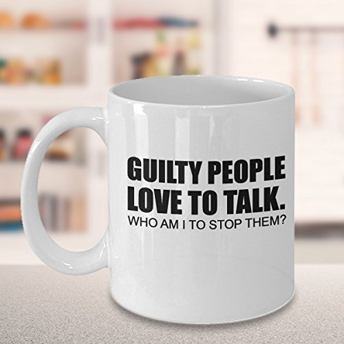 Rocketboots Joe Kenda Mug - Guilty People Love To Talk. Who Am I To Stop Them? - 11 Oz Coffee Mug - Great Gift For Homicide Hunter Fan #TOP1