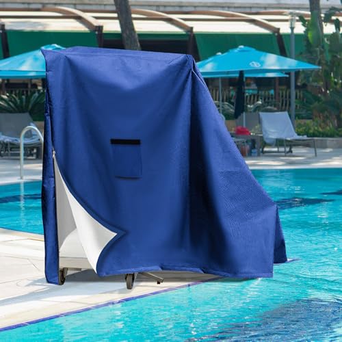 Funda Protectora para Silla Elevadora de Piscina 79"x16"x57" Azul miniatura 7