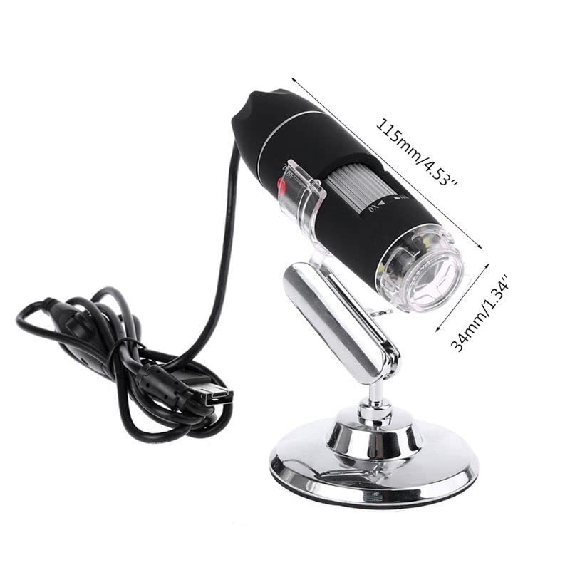 Microscope 1600X Camera 8LED USB Digital Microscope Magnification with Stand