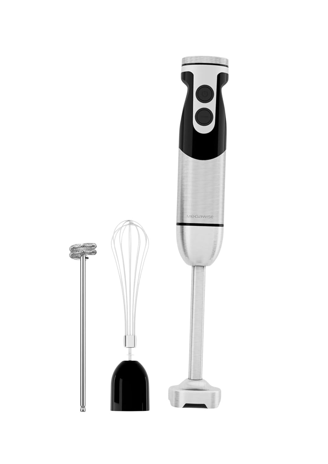3-in-1 Immersion Hand Blender Powerful MOTOR 12-Speed Stick Blender with Sturdy Titanium Plated Stainless Steel Blades