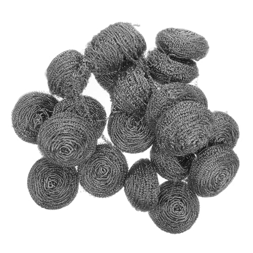 KICHOUSE 20pcs Stainless Steel Scrubber Dish Scrubbers for Cleaning Sos Pads Kitchen Gadgets