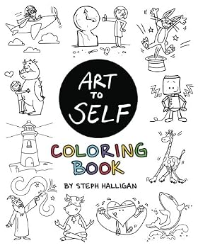 Paperback Art to Self Coloring Book