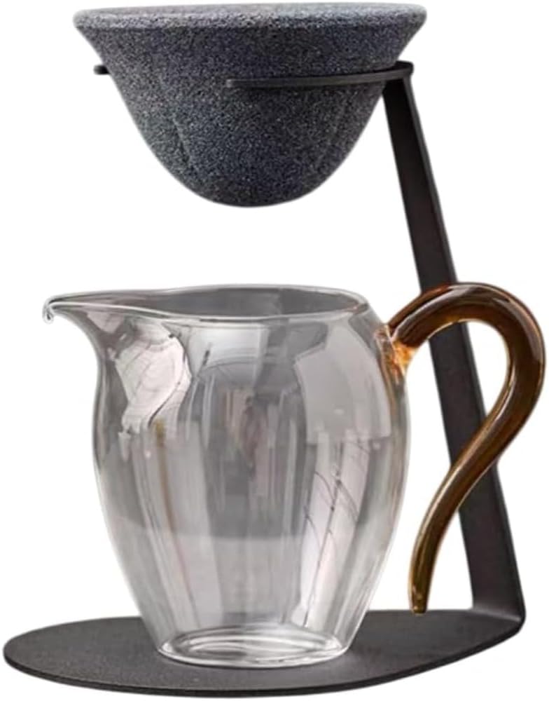 Recommended by Tea Ceremony Tatsujin Hasami Ware Ceramic Filter Set Ceramic Coffee Filter Non-Porous Filter Coffee Filter & Stand Set Plate for Infuser, Teapot, Coffee Filter with Silicone
