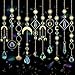 10 Pcs Crystal Suncatcher, Colorful Sun Catchers Indoor Windows Hanging Crystals Prism Rainbow Maker for Home Balcony Ceiling Room Outdoor Garden Decor Christmas Wedding Party Ornaments Decorations