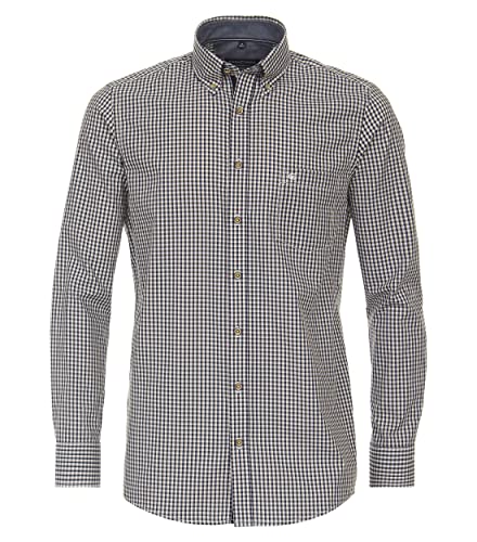 CASAMODA Freizeithemd kariert Comfort Fit Gelb L